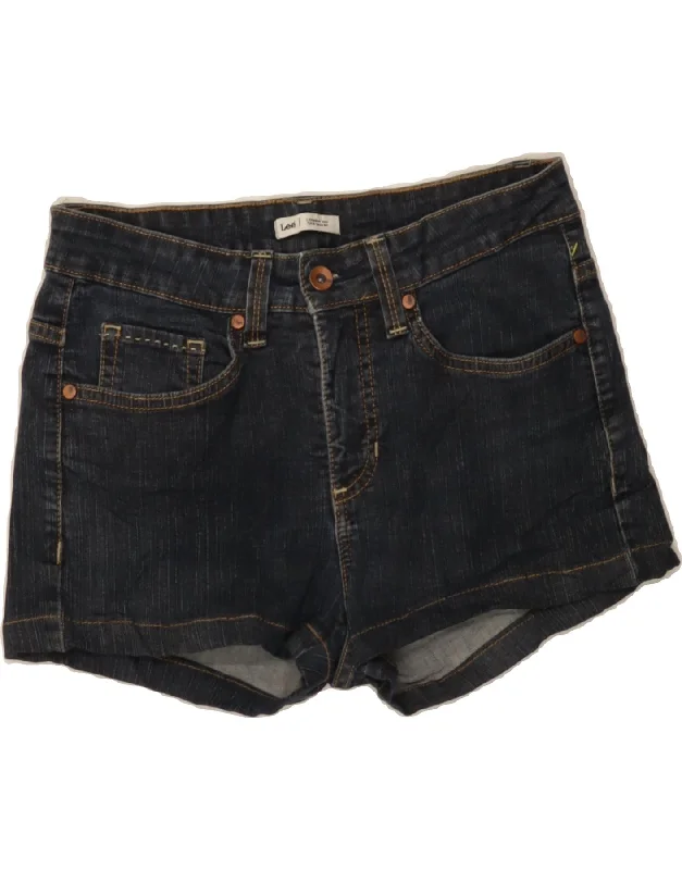 New Products LEE Womens Denim Shorts US 6 Medium W28 Navy Blue Cotton