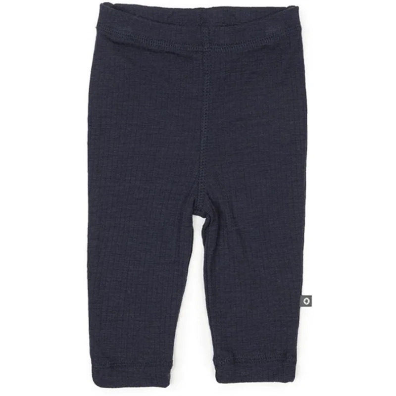 Lounge Chic Smallstuff Wool Drop Needle Leggings Navy