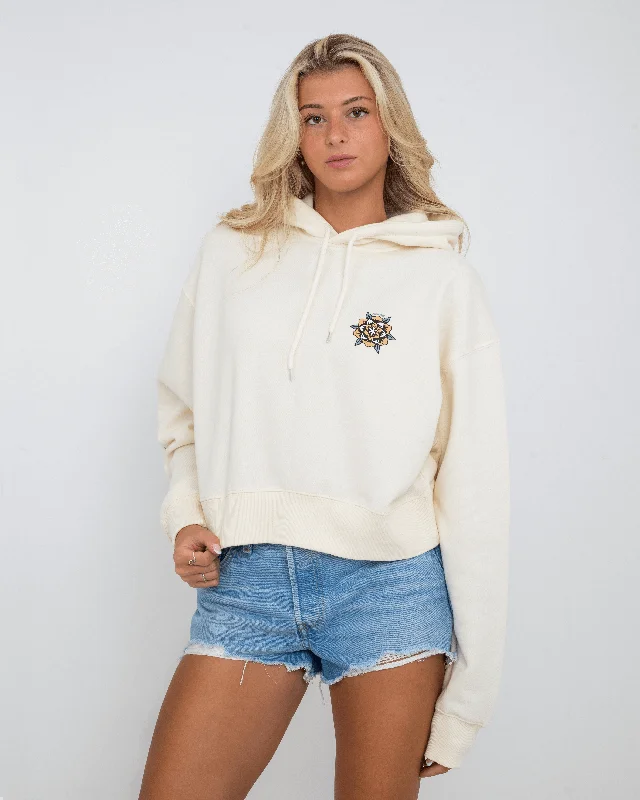 Spiritual Vitality Heart Set Hoodie in Off White