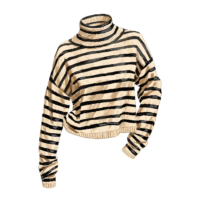Sweet Girl The San Remo Striped Turtleneck