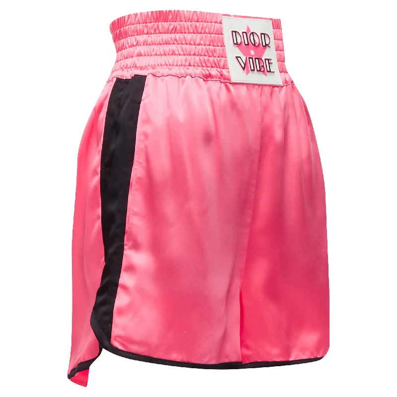 Elegant And Lazy Christian Dior Dior Vibe satin panels boxing shorts