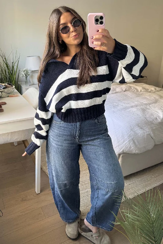 Low-key Luxury BARREL JEANS - VINTAGE INDIGO