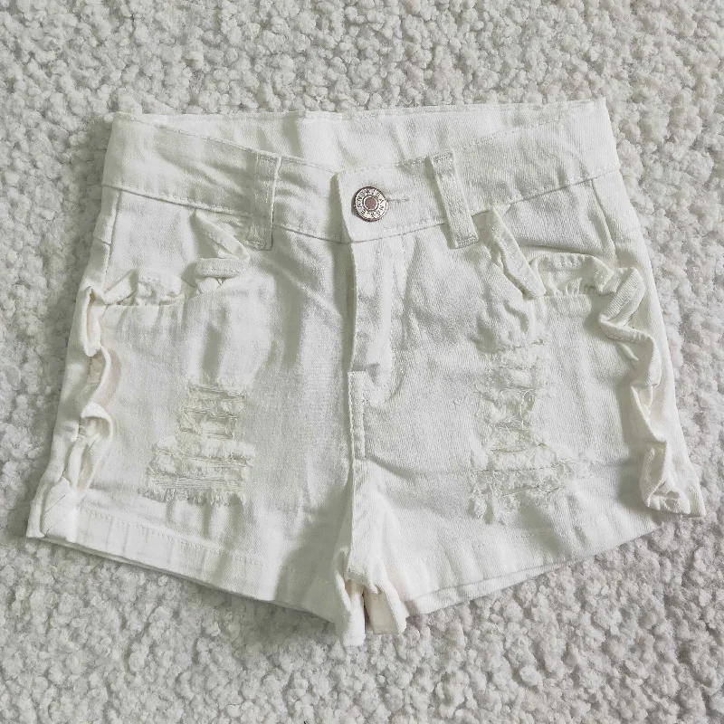 Cozy Fit Wear White denim shorts
