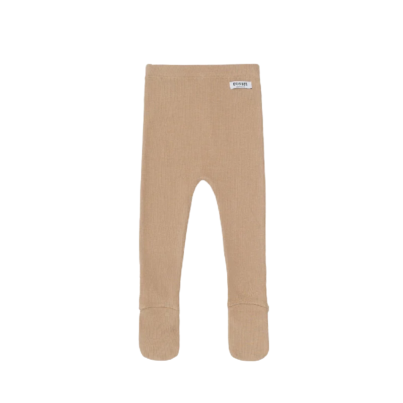 Stand-up collar design Crispin Leggings | Latte
