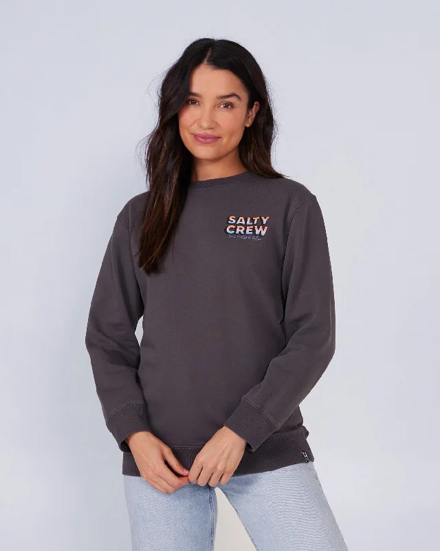 Advanced Design Summertime Premium Crew Fleece - Faded Black