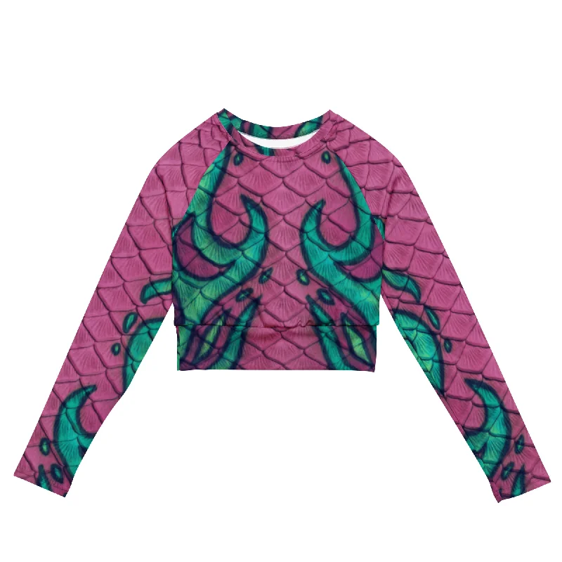 Boutique style Enchanted Elixir Recycled Cropped Rash Guard