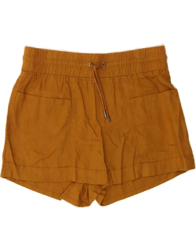 Minimalism ATHLETA Womens Casual Shorts US 6 Medium W32  Brown Linen