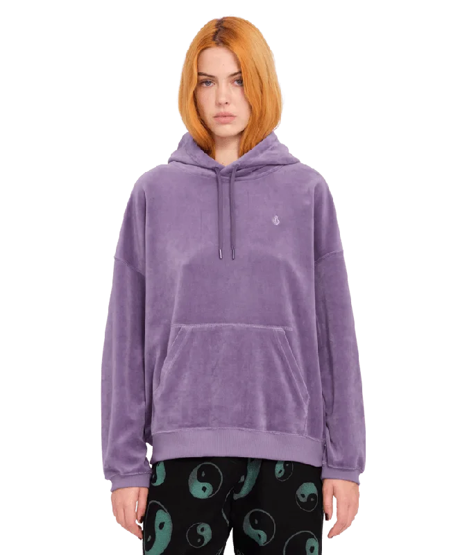 Celebrity Must-have Stone Heart Up Hoodie in Vintage Violet