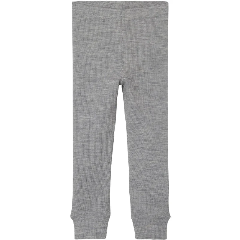 Body Design Lil'Atelier Grey Melange Fable Wool Leggings