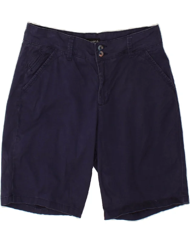 Classic Retro LEE Womens Casual Shorts US 10 Large W32  Navy Blue Cotton