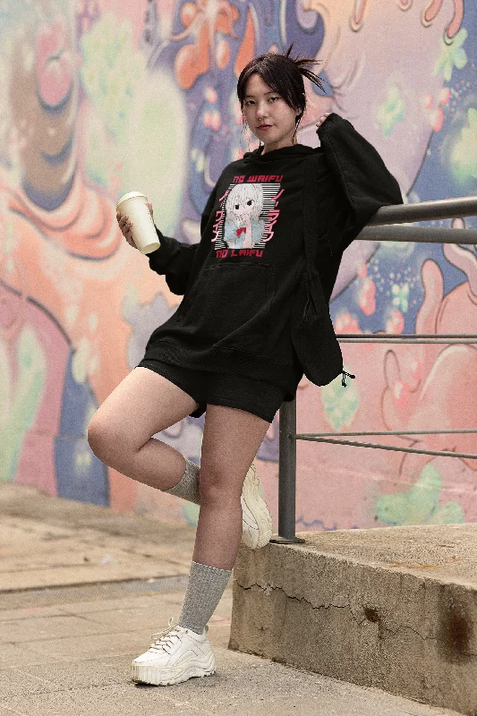 Retro Dress No Waifu, No Laifu- Anime - Winter Hoodies