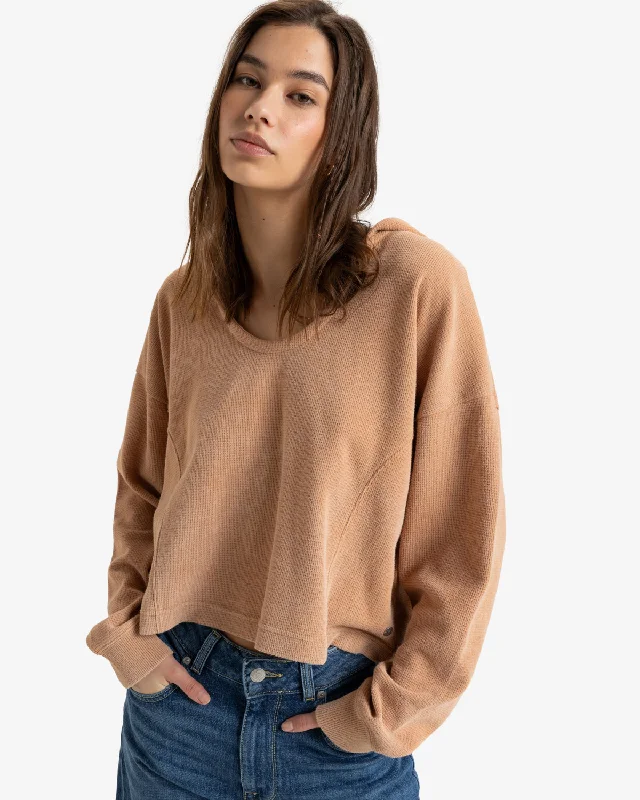 Celebrity Style Notice Me Hoodie in Camel