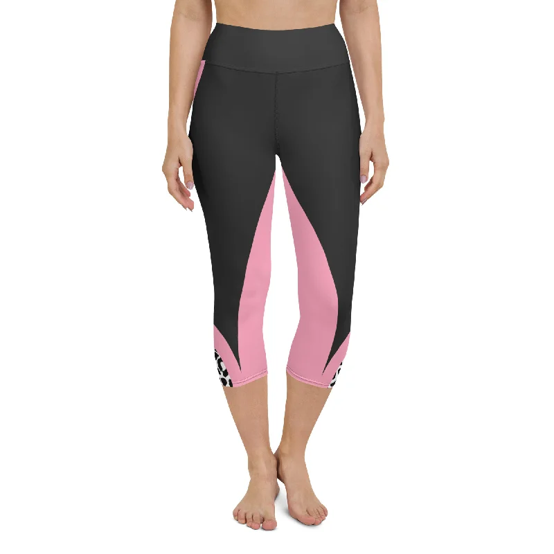 Soft Comfort Leopard Geometric Yoga Capris
