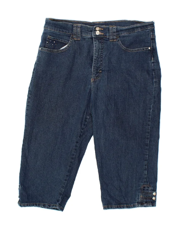 Retro Fashion LEE Womens Bermuda Denim Shorts US 14 XL W34 L17  Blue Cotton