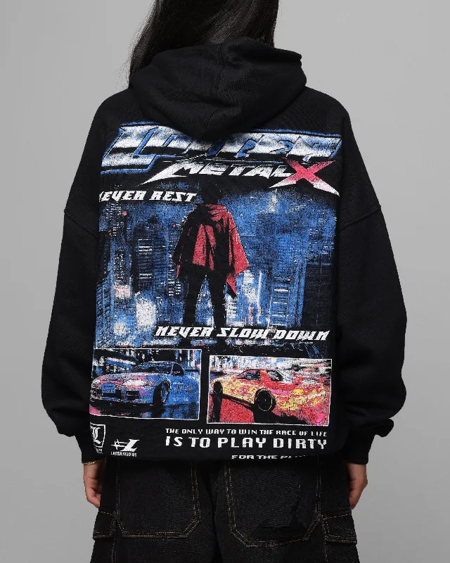 Fashion Expert Loiter Speed Vintage Hoodie Black