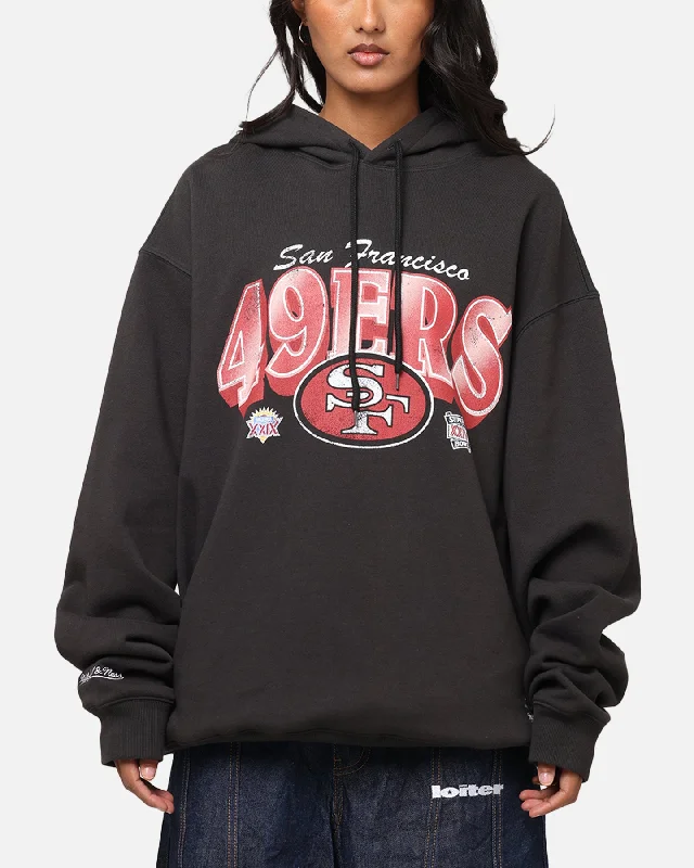 Personal Charm Mitchell & Ness San Francisco 49ers Arch Hoodie Faded Black