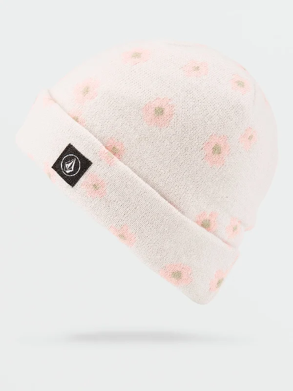 Energy Plan Full Stone Jacquard Beanie - Star White