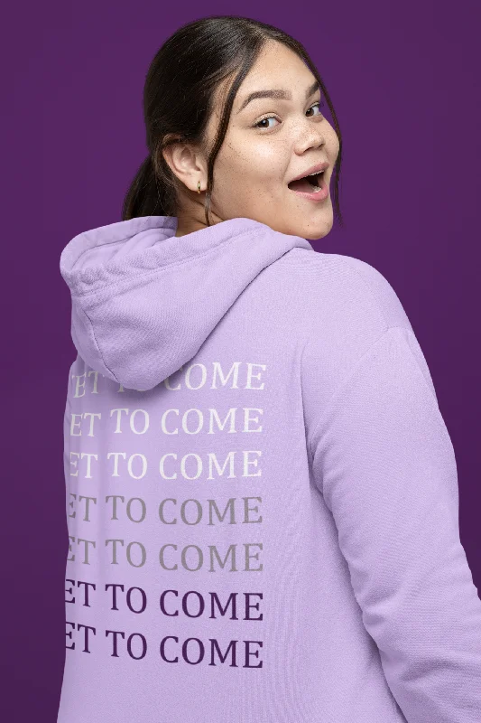 American Style Yet To Come (Double Sided Print): BTS - WINTER HOODIES- LAVENDER