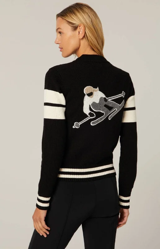 Elegant Style Rory Full Zip Cardigan | Black