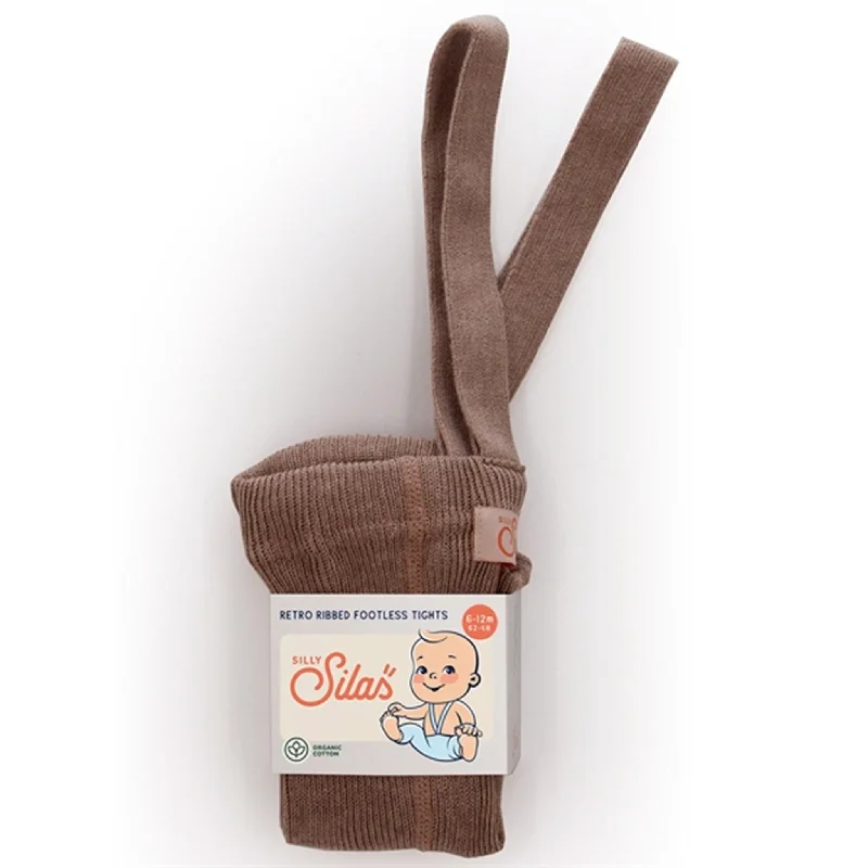 Playful Style Silly Silas Footless Tights Cacao
