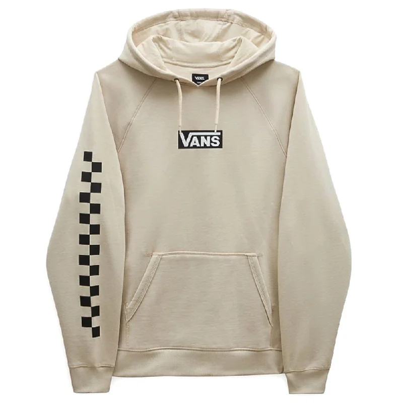Street Casual Style Vans Versa Standard Pullover Hoodie - Oatmeal/Checkerboard