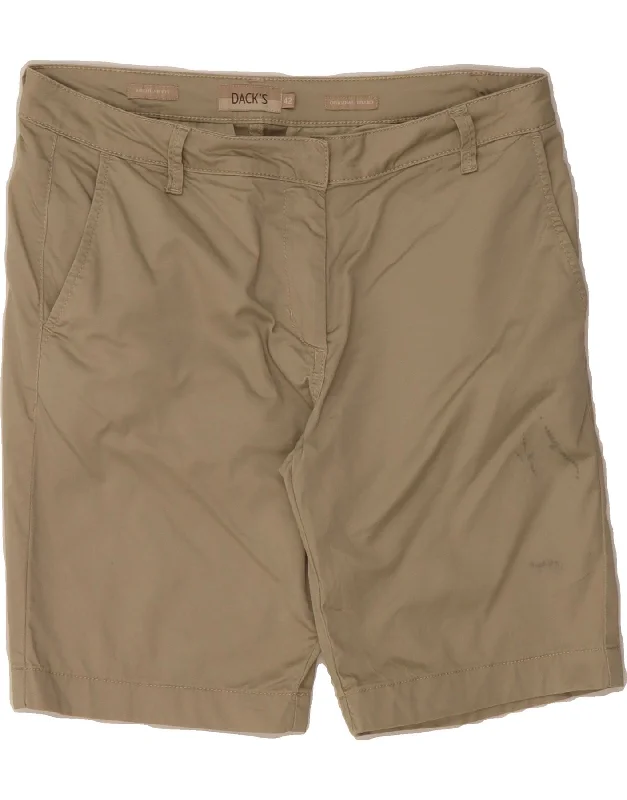 Multi-functional style DACK'S Womens Regular Fit Casual Shorts IT 42 Medium W32  Khaki Cotton