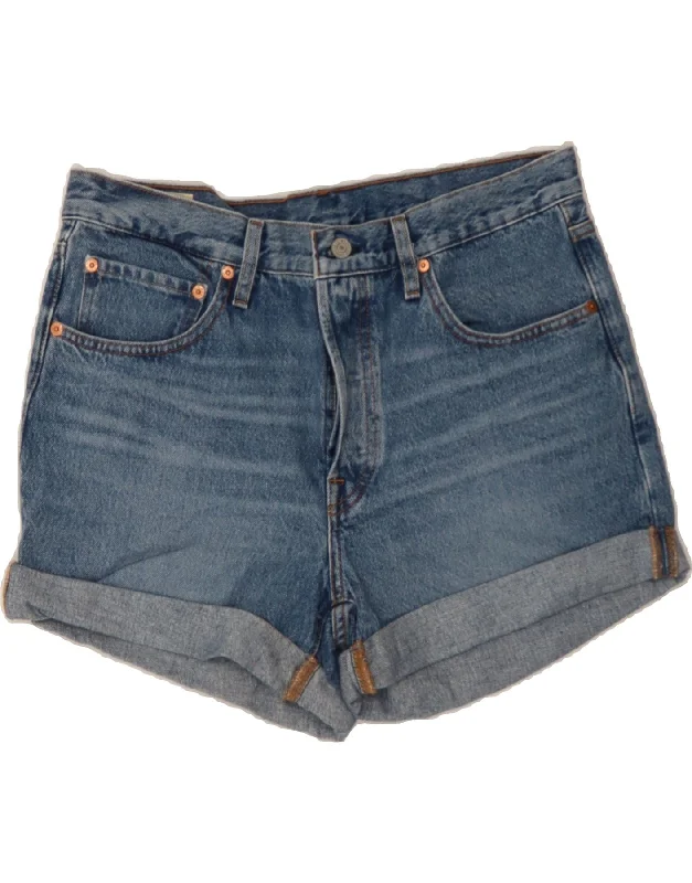 Refreshing Design LEVI'S Womens 501 Denim Shorts W30 Medium Blue Cotton