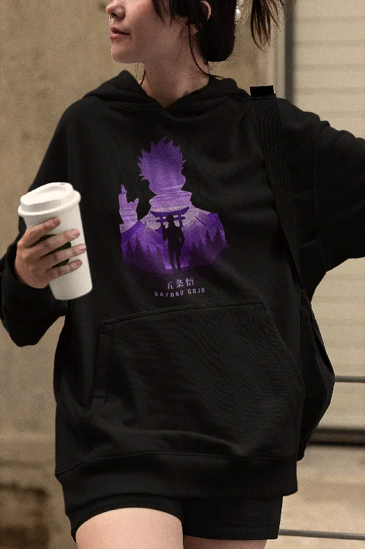 Black And White Style Satoru Gojo-Jujutsu Kaisen- Anime - Winter Hoodies