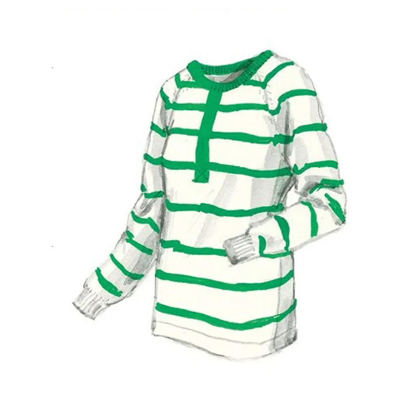 Casual And Versatile Nautical Stripe Sweater