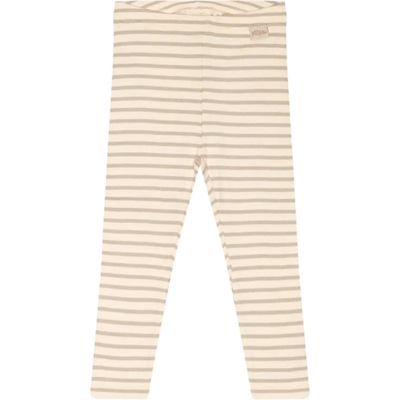 Fresh Comfort Petit Piao® Simply Taupe Leggings Modal Striped