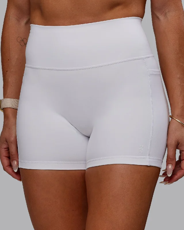 Fresh And Natural Bree Masters Fusion X-Shorts with Pockets - White
