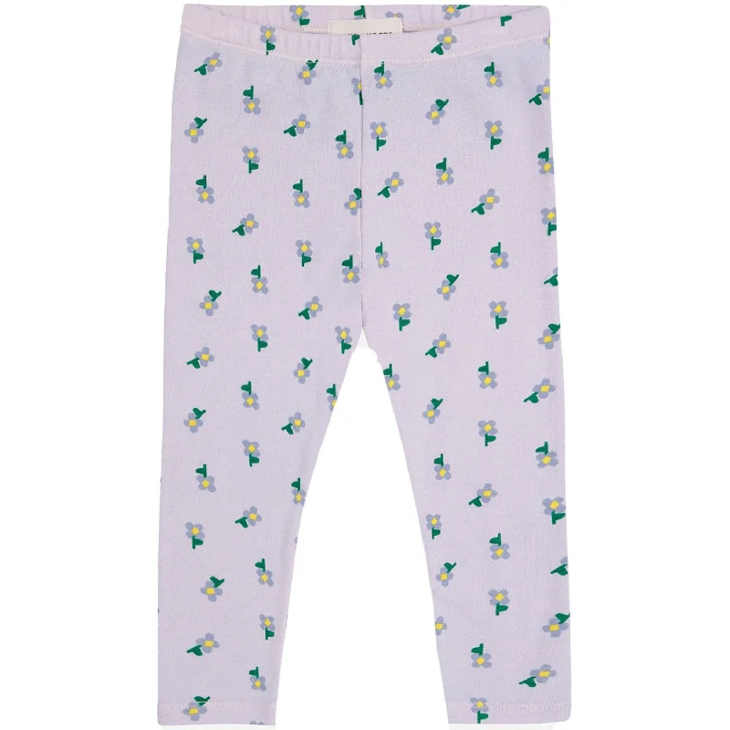 High Street Fashion Bobo Choses Lavender Pansy Flower All Over Legging