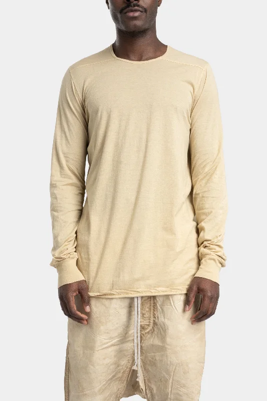 Sweet breath Level long sleeve tee, Cotton gauze - Parchment
