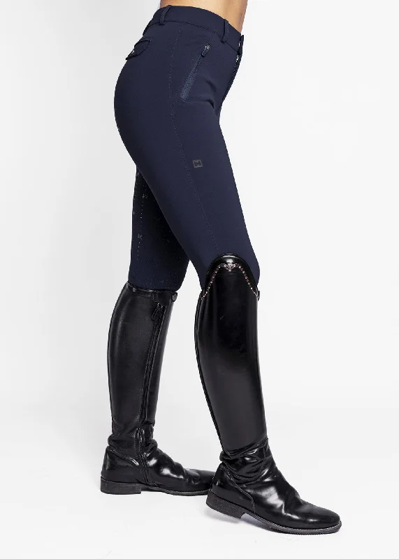 Thin Design Geo Breeches (Navy)