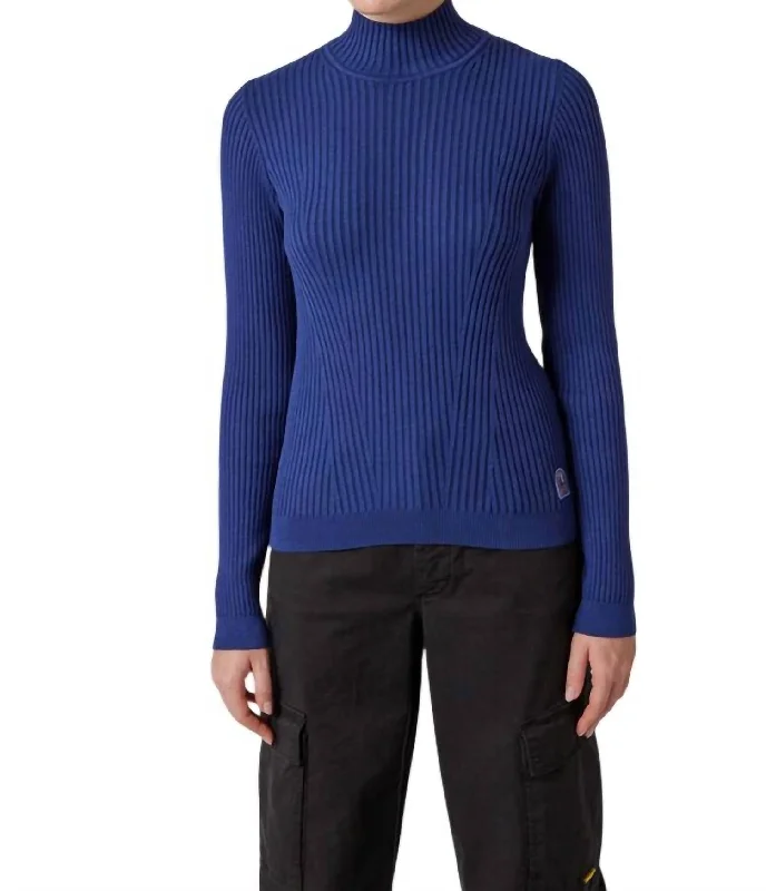 Personality Publicity Lotus Turtleneck Sweater In Eclipse