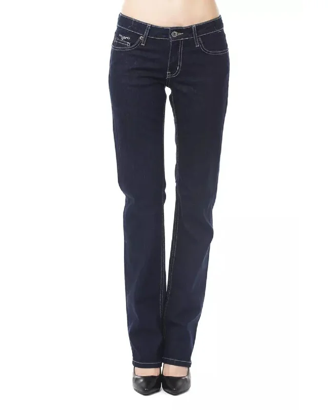 Personality Publicity Ungaro Fever Women's Blue Cotton Jeans & Pant - W30 US
