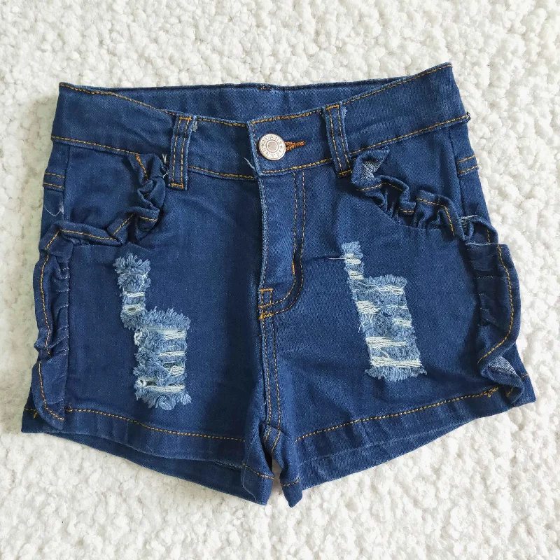 Elegant Wear Blue denim shorts