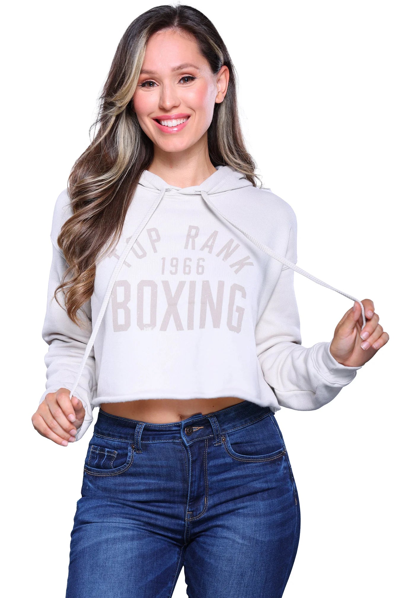 Sports And Leisure Dust Top Rank Women's Crop Top Hoodie