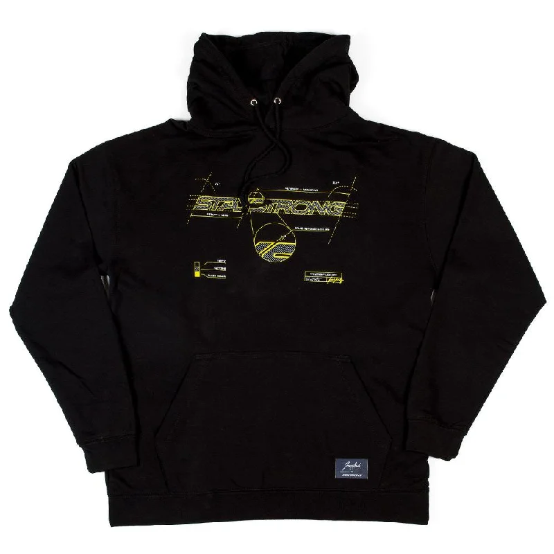 Carefree Stay Strong x Jonny Mole Section Hooded Sweat - Black