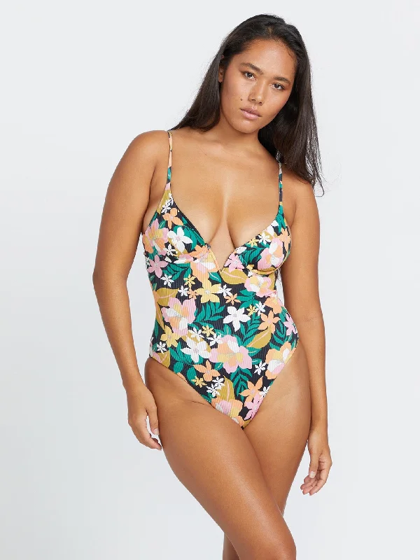 Trendy Traveler Had Me At Aloha One Piece Swimsuit - Multi