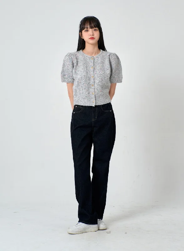 Single item design Straight fit Raw Denim Pants ON29