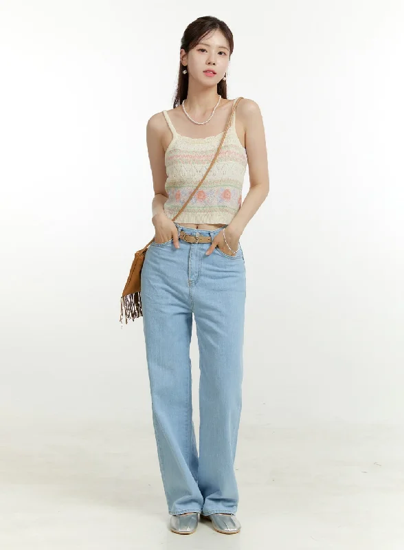 Classic Series Washed Straight Jeans OU428