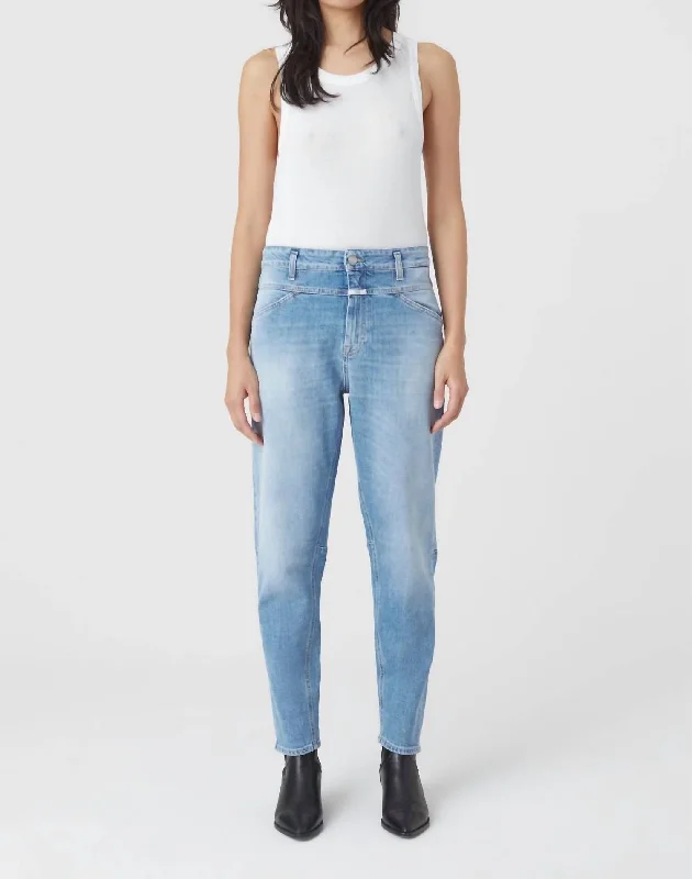 Lazy Style X-Lent Relaxed Jeans In Light Blue